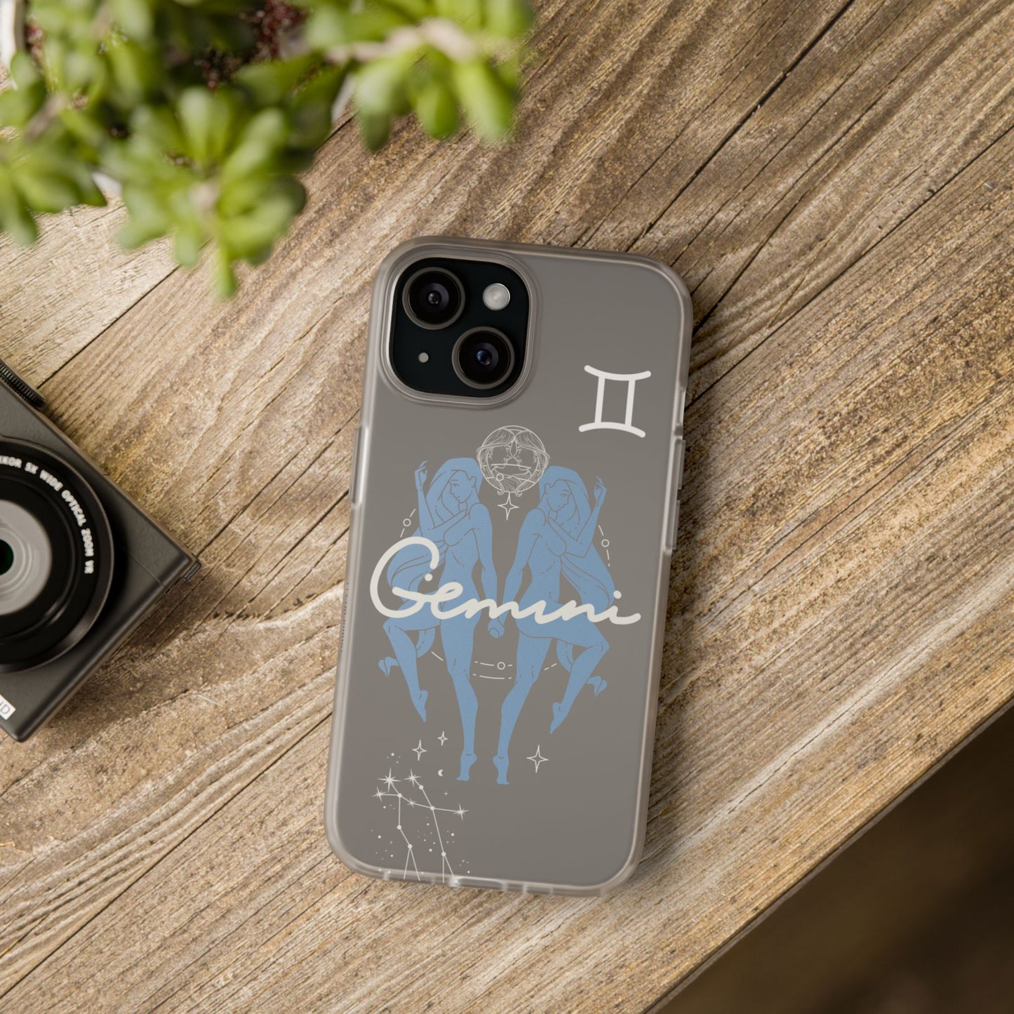 Gemini Zodiac | Phone Cases | Clear - Phone Case - Totally Bri LLC