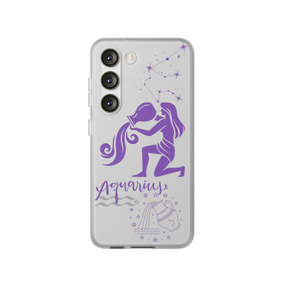 Aquarius Zodiac | Phone Cases | Clear - Phone Case - Totally Bri LLC