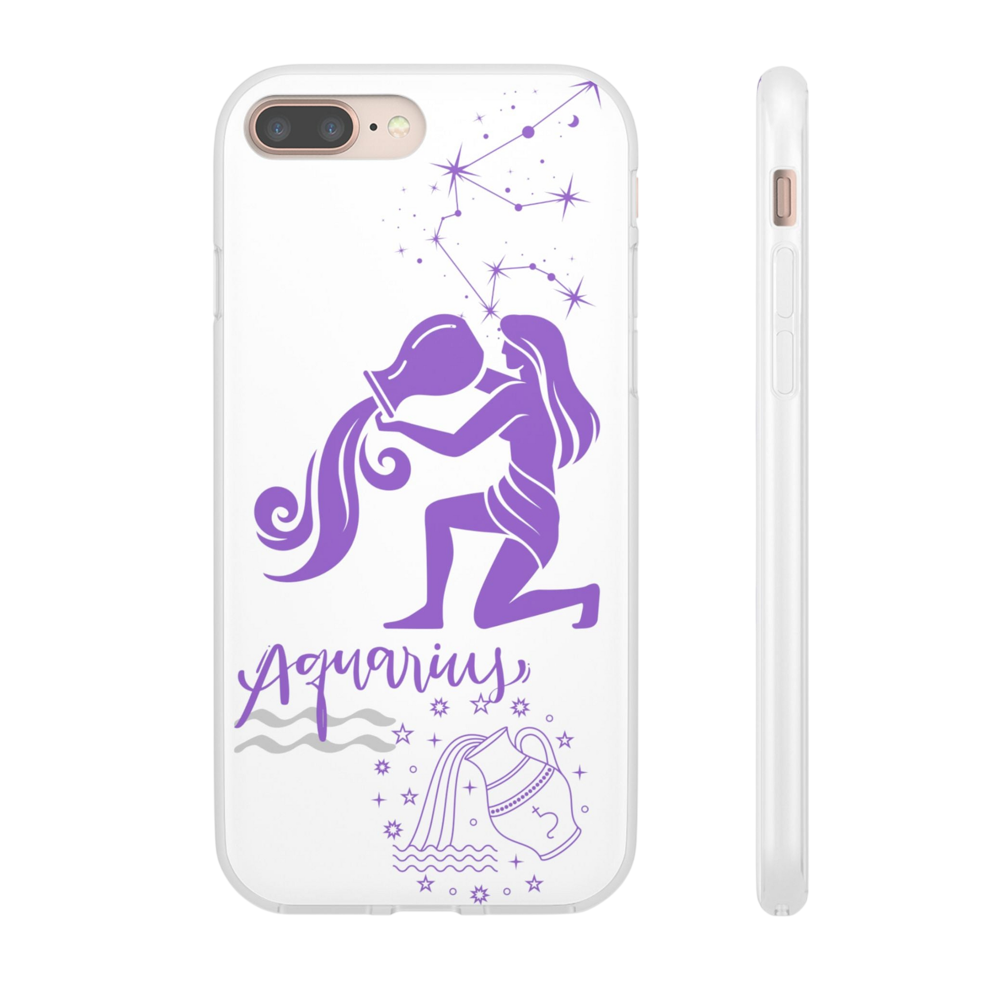 Aquarius Zodiac | Phone Cases | Clear - Phone Case - Totally Bri LLC