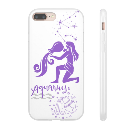 Aquarius Zodiac | Phone Cases | Clear - Phone Case - Totally Bri LLC