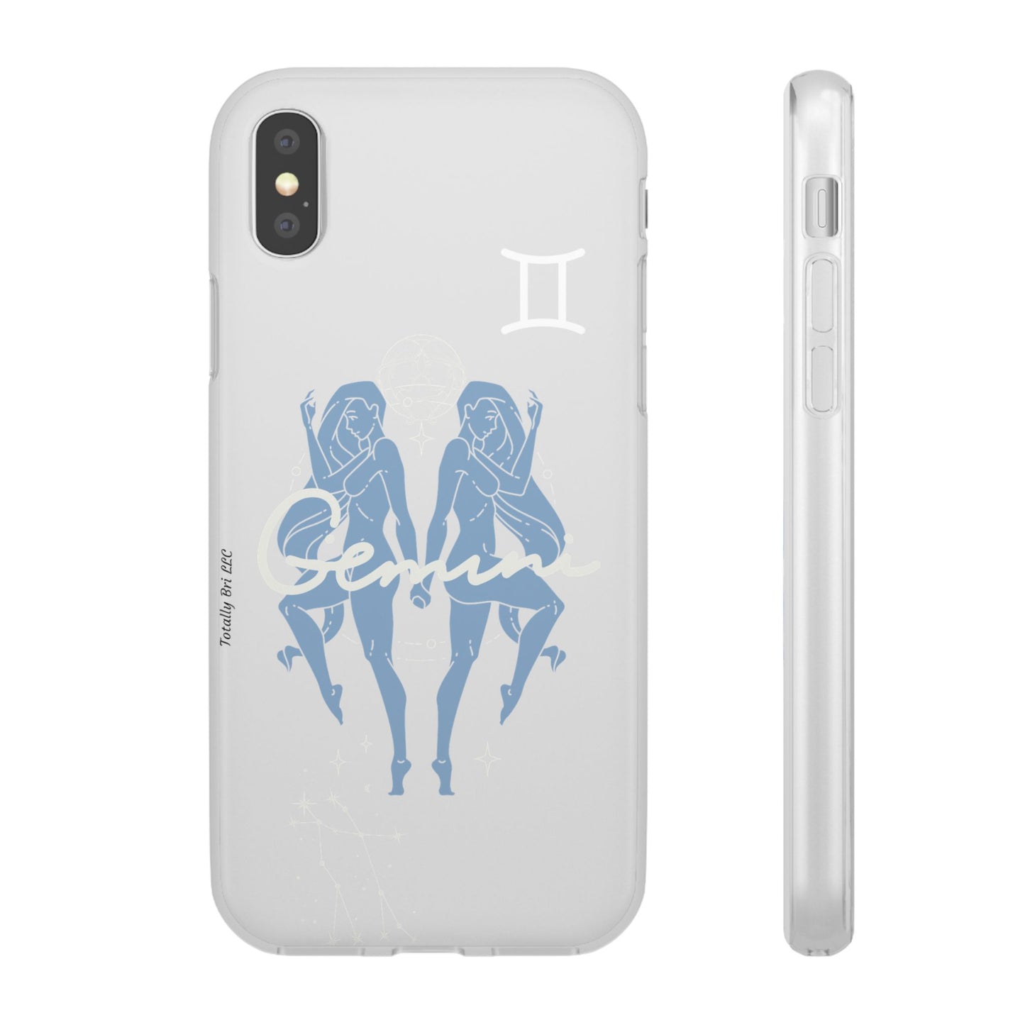 Gemini Zodiac | Phone Cases | Clear - Phone Case - Totally Bri LLC