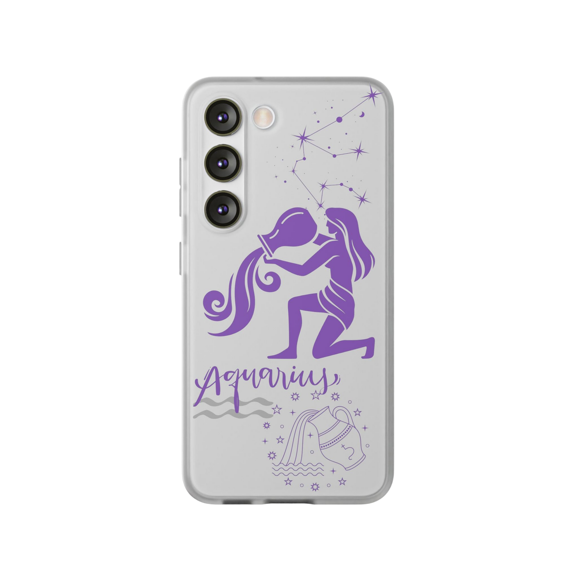 Aquarius Zodiac | Phone Cases | Clear - Phone Case - Totally Bri LLC