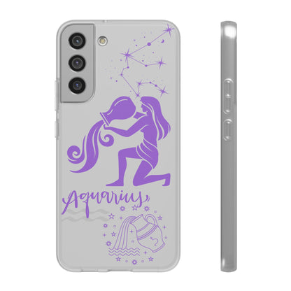 Aquarius Zodiac | Phone Cases | Clear - Phone Case - Totally Bri LLC