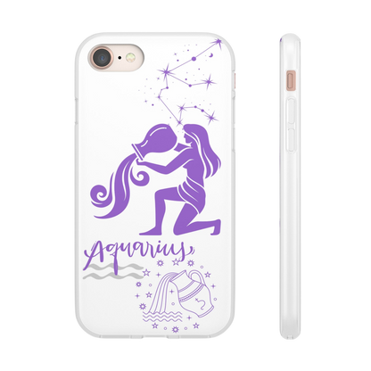 Aquarius Zodiac | Phone Cases | Clear - Phone Case - Totally Bri LLC