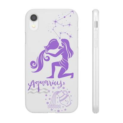 Aquarius Zodiac | Phone Cases | Clear - Phone Case - Totally Bri LLC