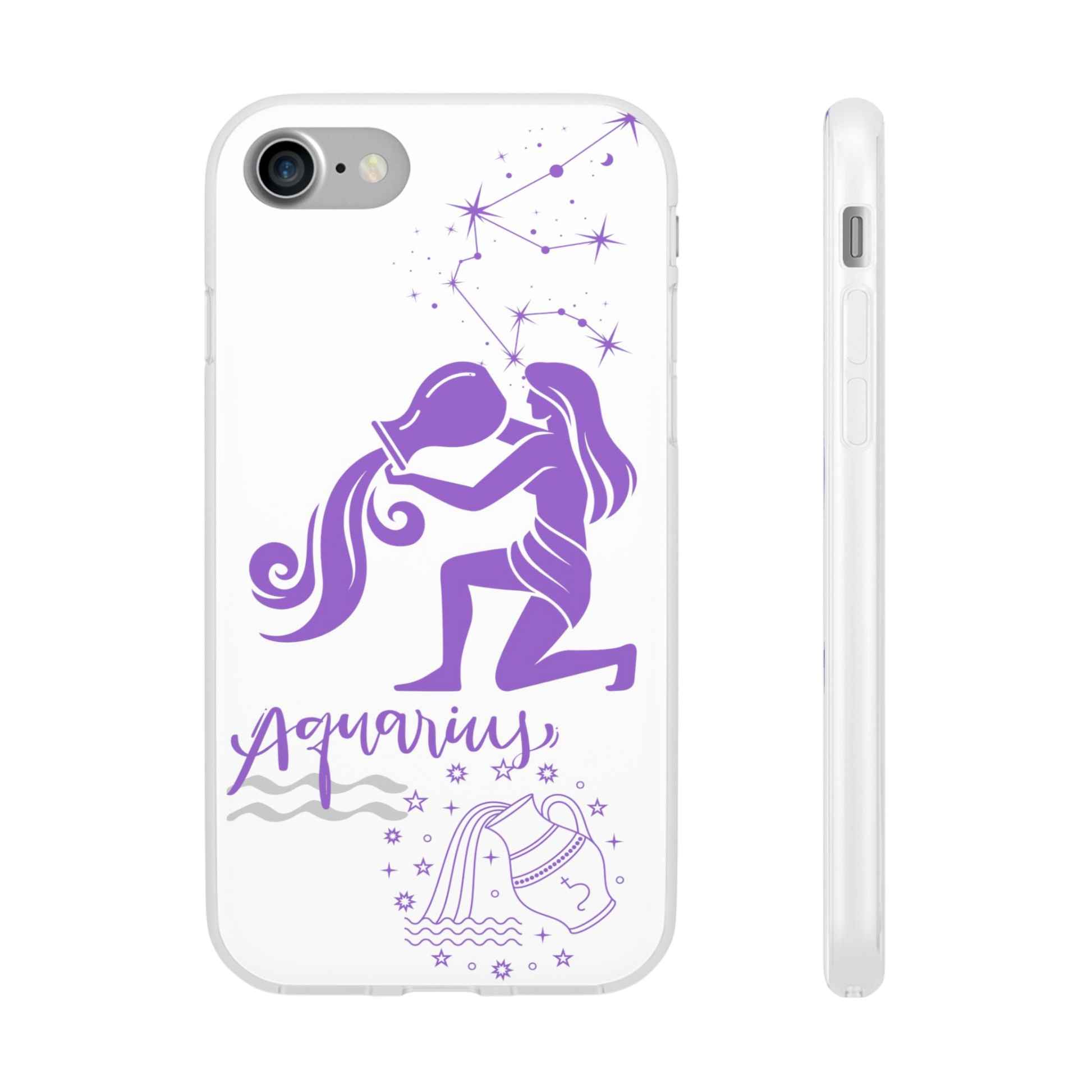 Aquarius Zodiac | Phone Cases | Clear - Phone Case - Totally Bri LLC