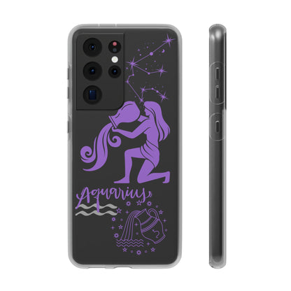 Aquarius Zodiac | Phone Cases | Clear - Phone Case - Totally Bri LLC