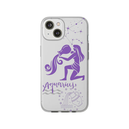 Aquarius Zodiac | Phone Cases | Clear - Phone Case - Totally Bri LLC