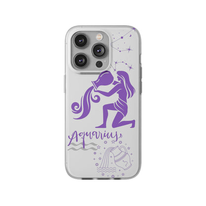 Aquarius Zodiac | Phone Cases | Clear - Phone Case - Totally Bri LLC