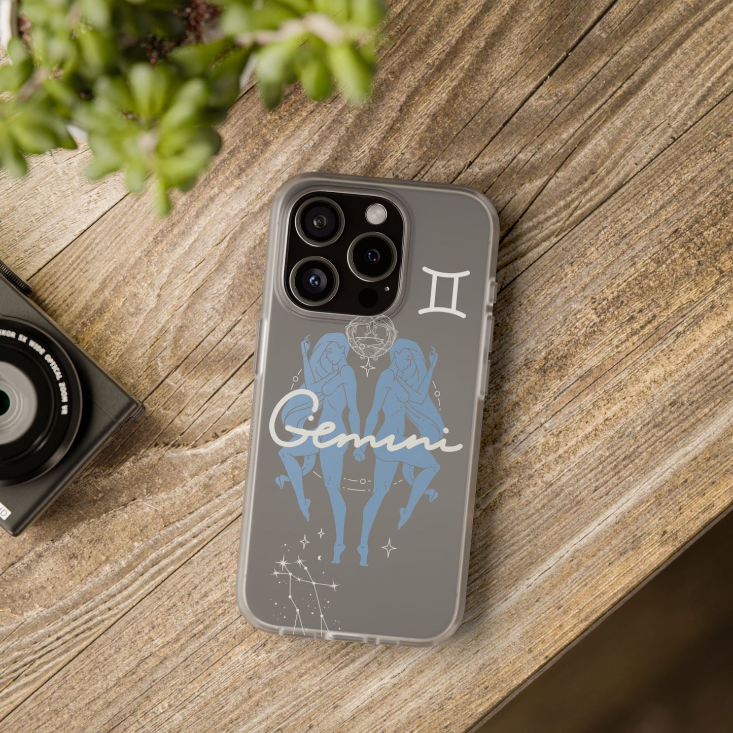 Gemini Zodiac | Phone Cases | Clear - Phone Case - Totally Bri LLC