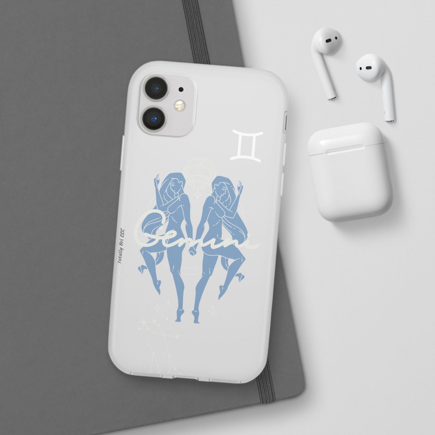 Gemini Zodiac | Phone Cases | Clear - Phone Case - Totally Bri LLC