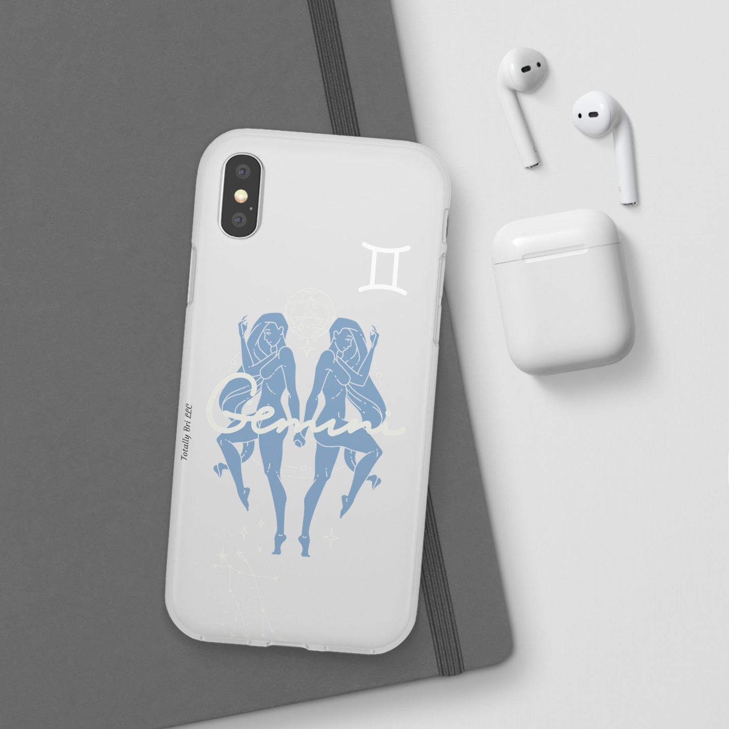 Gemini Zodiac | Phone Cases | Clear - Phone Case - Totally Bri LLC