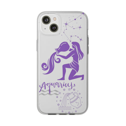 Aquarius Zodiac | Phone Cases | Clear - Phone Case - Totally Bri LLC