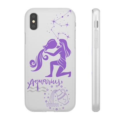 Aquarius Zodiac | Phone Cases | Clear - Phone Case - Totally Bri LLC