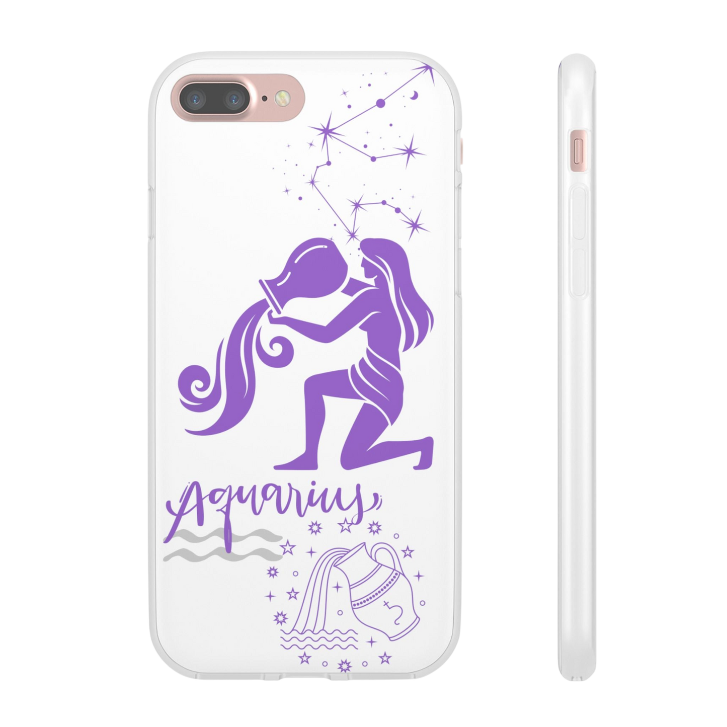 Aquarius Zodiac | Phone Cases | Clear - Phone Case - Totally Bri LLC