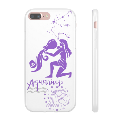 Aquarius Zodiac | Phone Cases | Clear - Phone Case - Totally Bri LLC