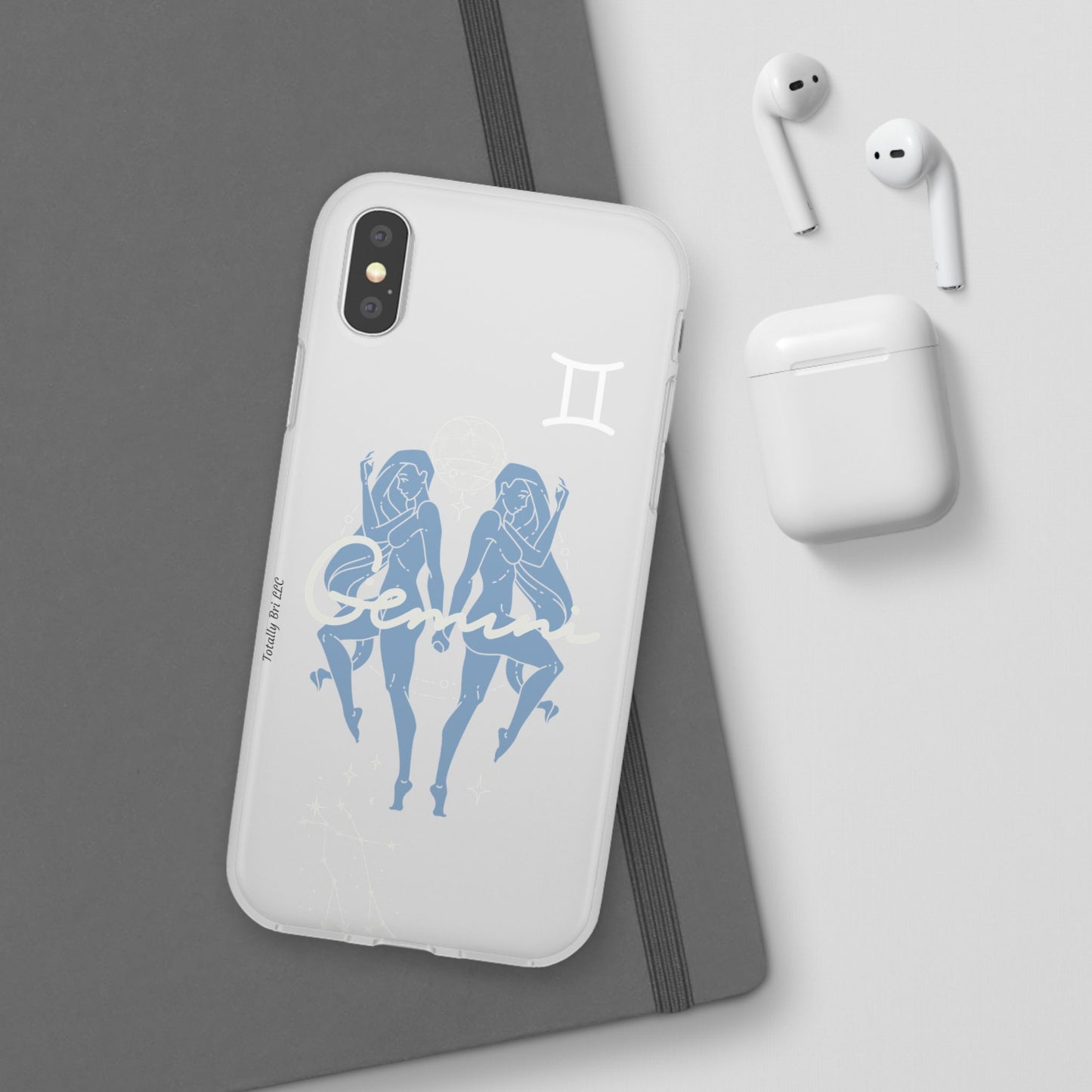 Gemini Zodiac | Phone Cases | Clear - Phone Case - Totally Bri LLC