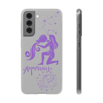 Aquarius Zodiac | Phone Cases | Clear - Phone Case - Totally Bri LLC