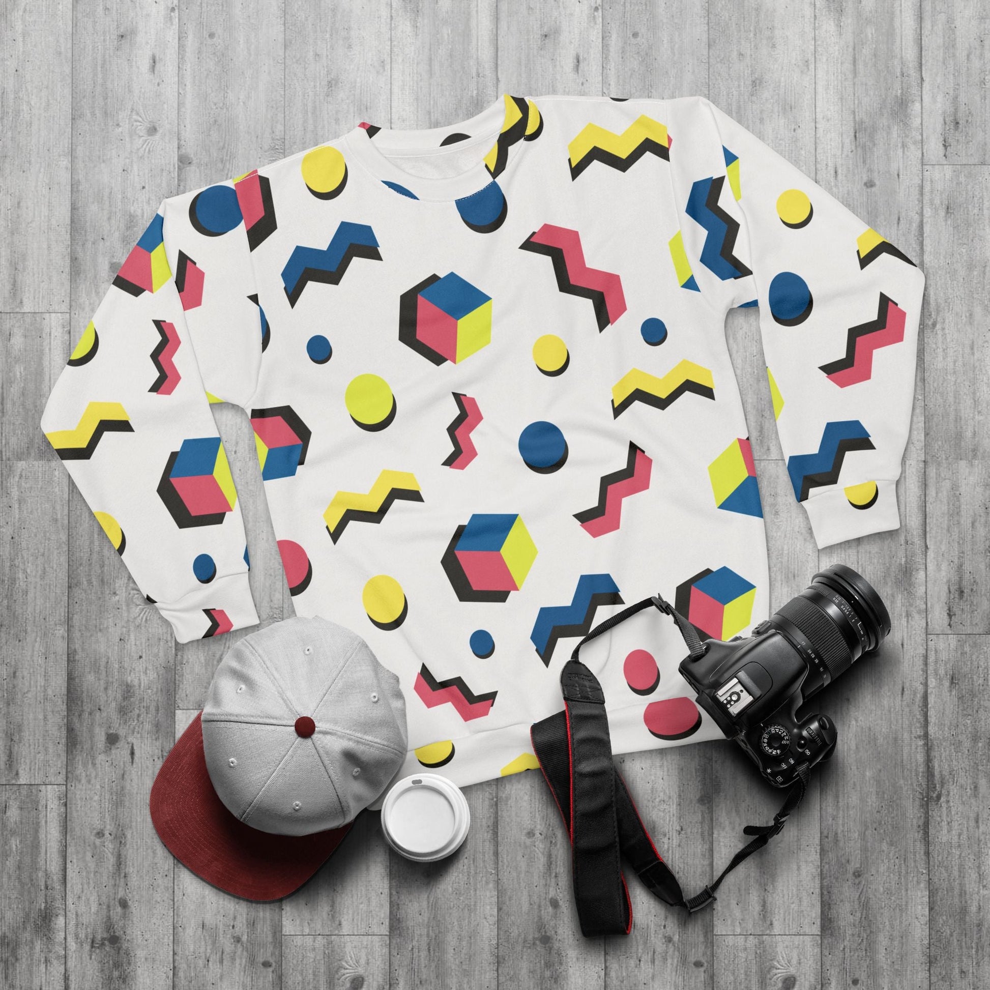 Cute Geometric Sweatshirt - All Over Prints - Totally Bri LLC