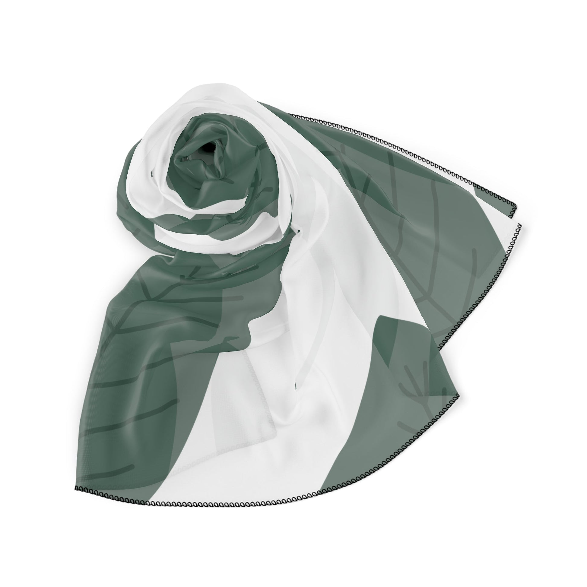 Leafy Luxe Poly Scarf - Accessories - Totally Bri LLC