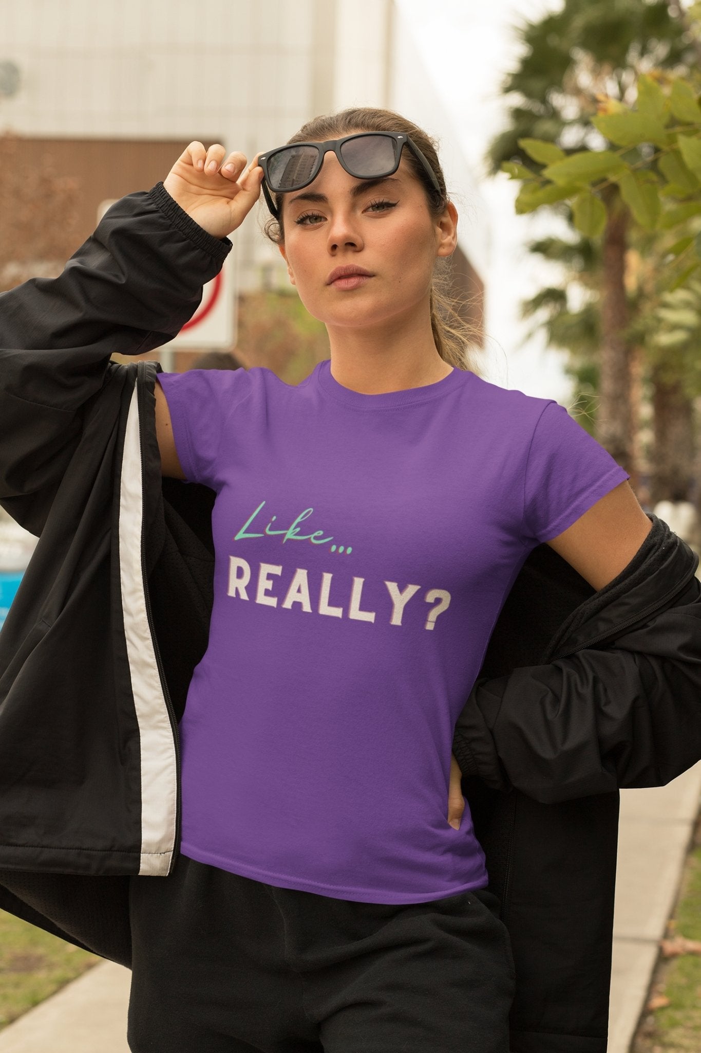 Like Really | Cotton Graphic T-shirt - T-Shirt - Totally Bri LLC