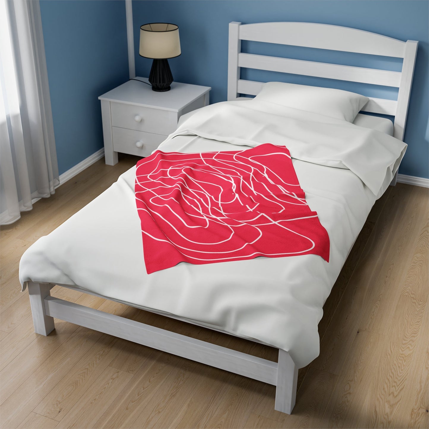 Abstract Swirl Design | Velveteen Plush Throw Blanket - Totally Bri LLC