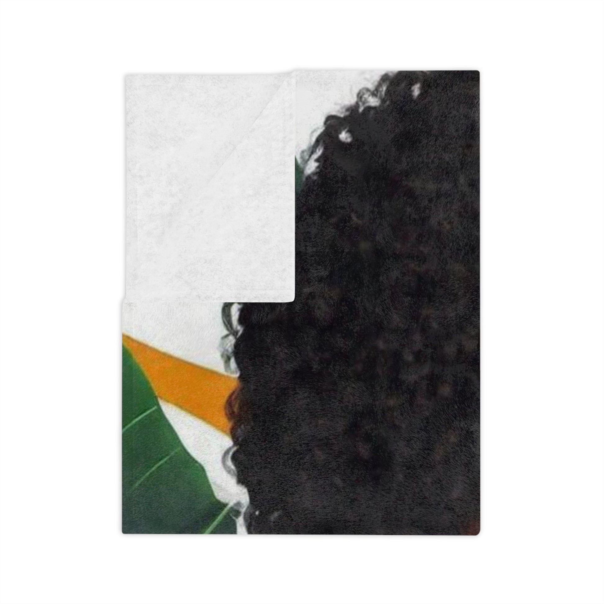 Afro Chic | Black Girl Art | Velveteen Microfiber Blanket - Totally Bri LLC