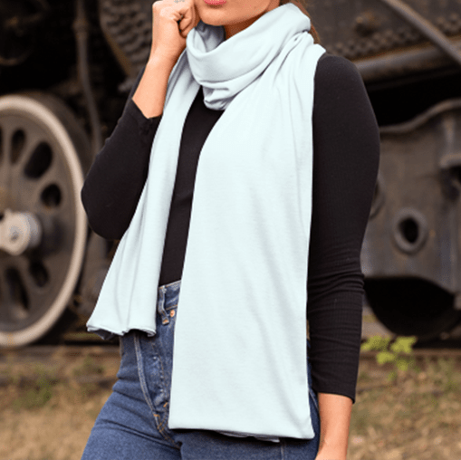 Azure Breeze Breathable Velvet Scarf - scarf - Totally Bri LLC