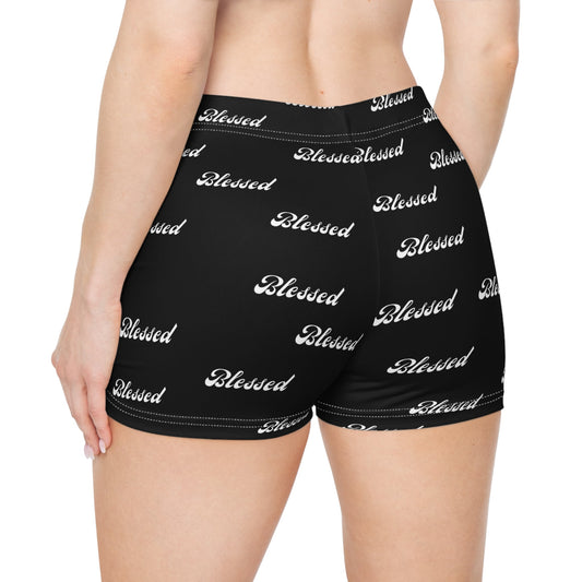 Blessed | Biker Shorts - All Over Prints - Totally Bri LLC