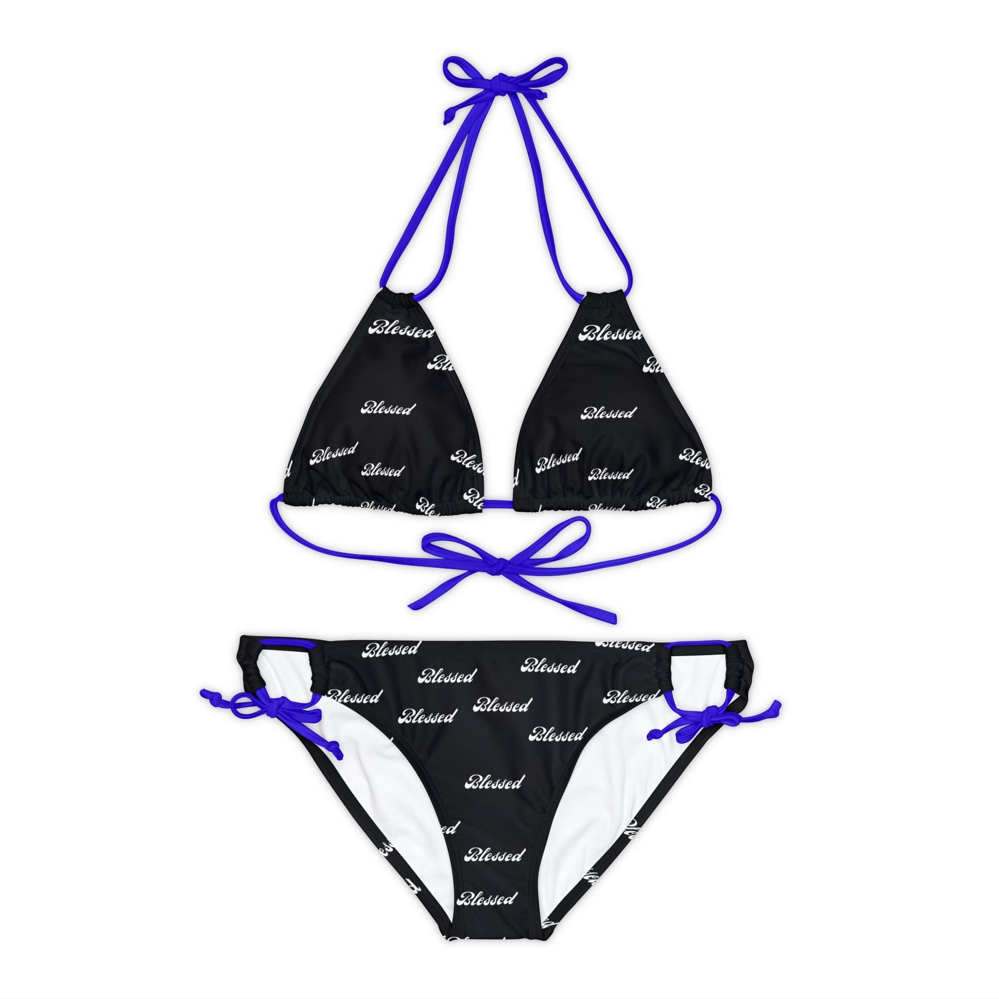 Blessed Straaped Bikini Set - Totally Bri LLC