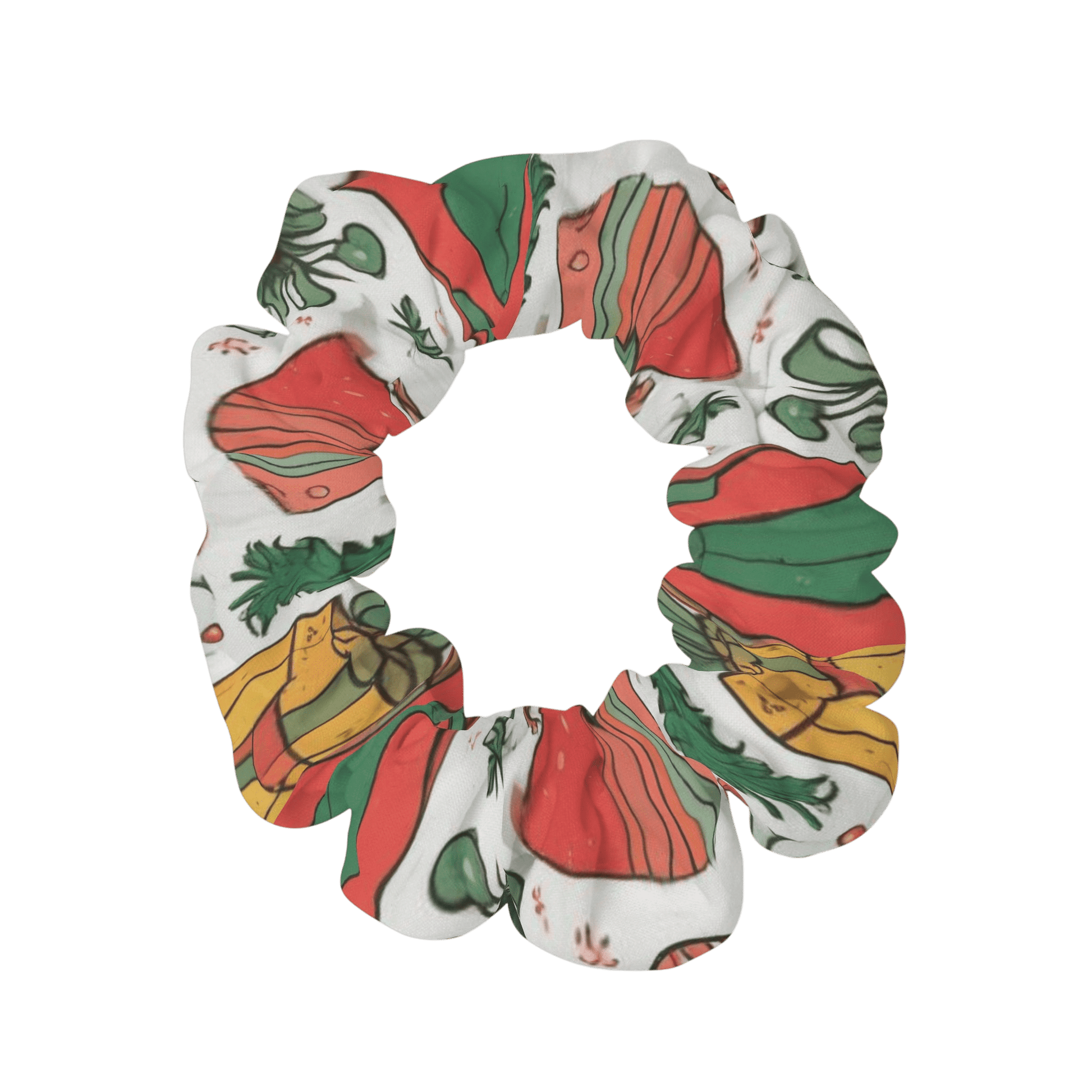 Christmas Gift Pattern Scrunchie - Accessories - Totally Bri LLC