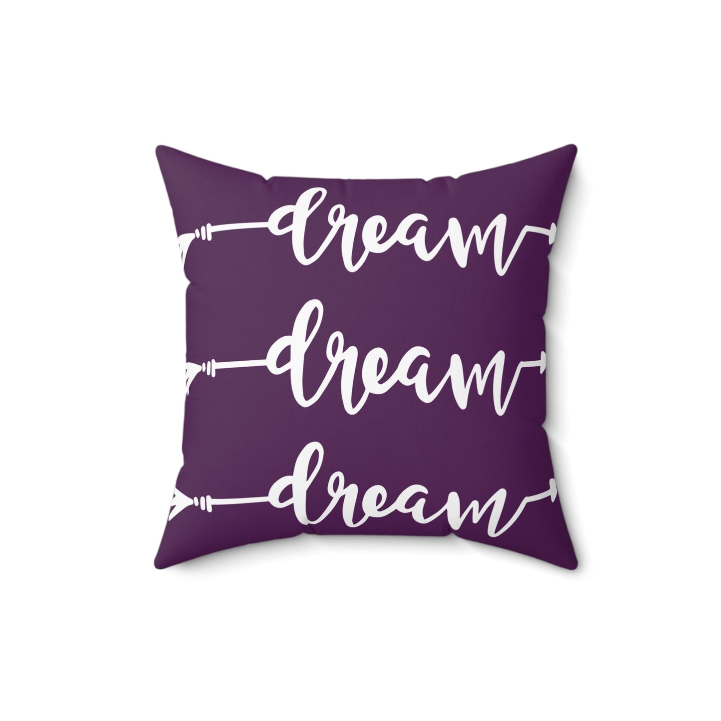 Dream | Square Pillow | Purple - Totally Bri LLC