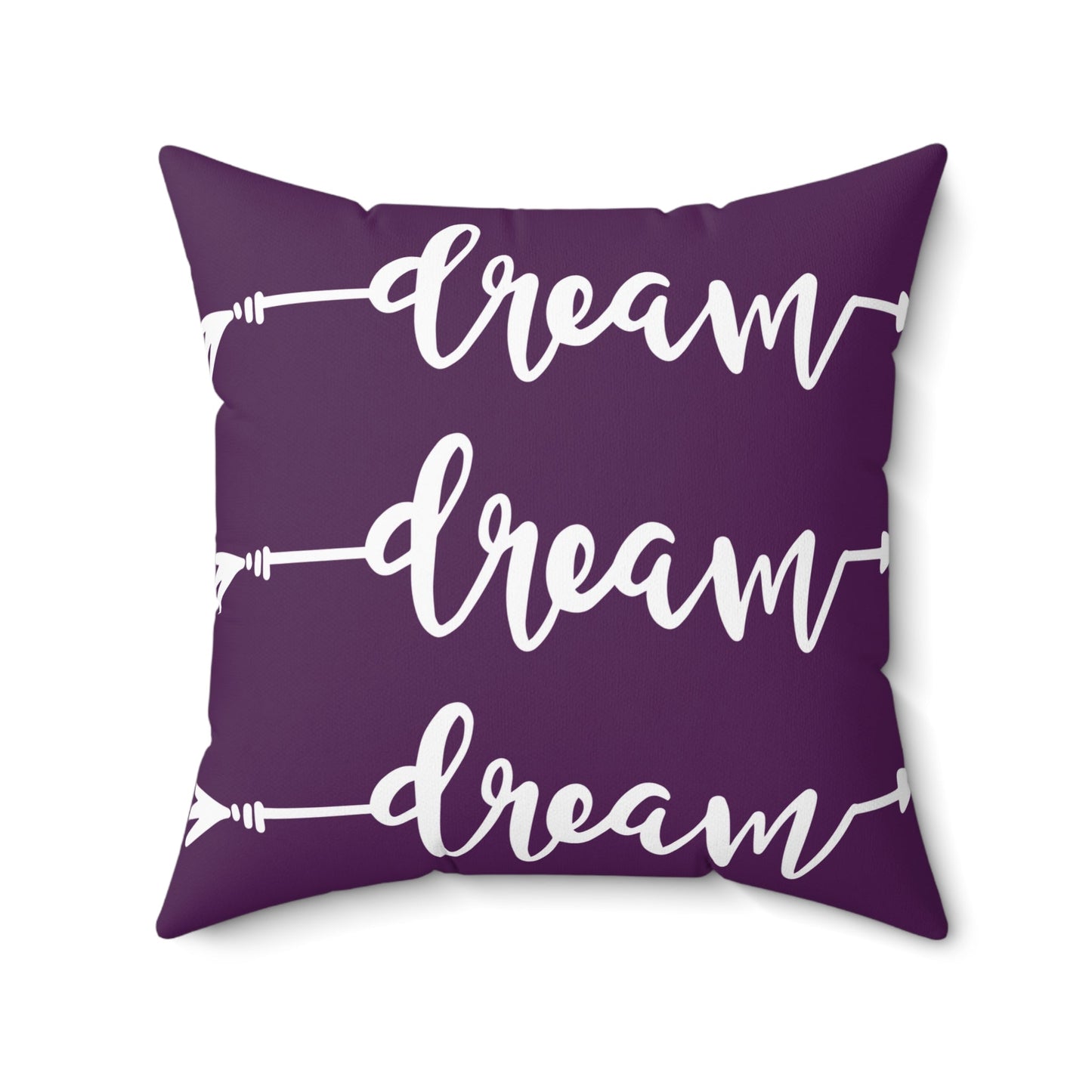 Dream | Square Pillow | Purple - Totally Bri LLC