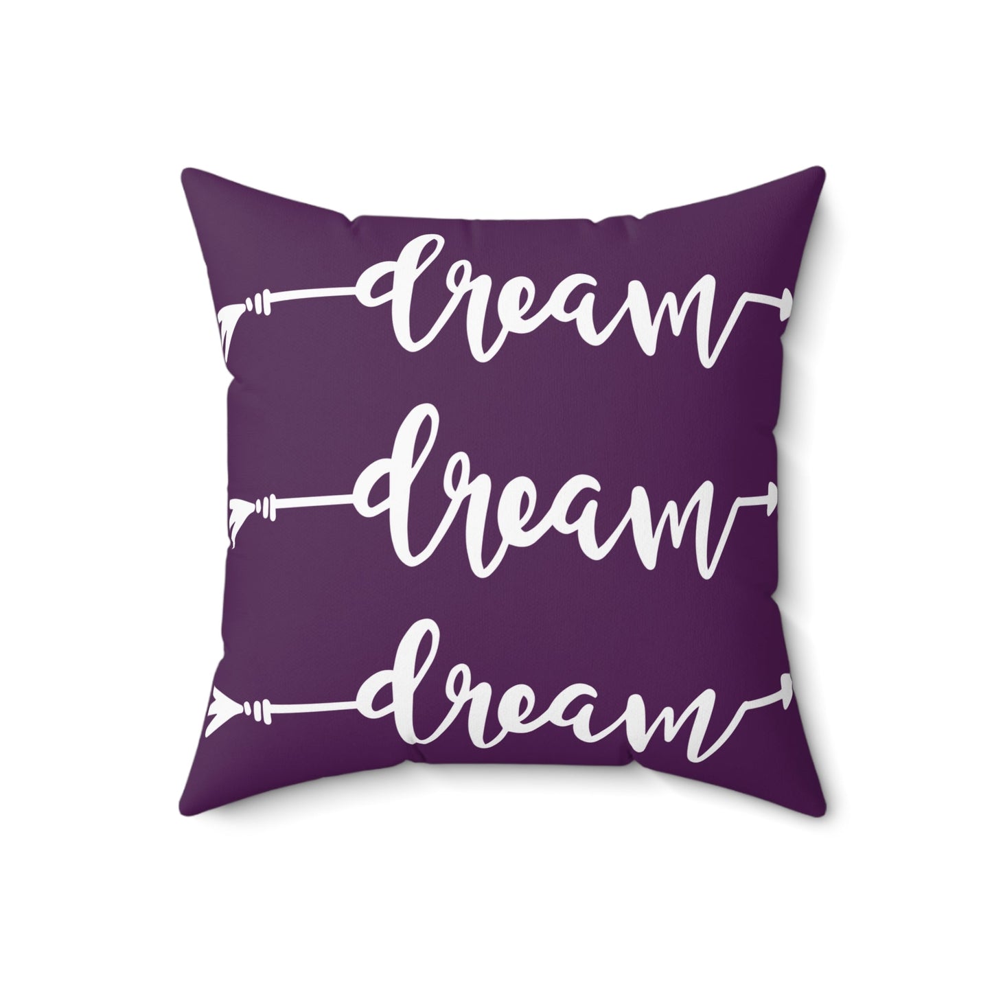 Dream | Square Pillow | Purple - Totally Bri LLC