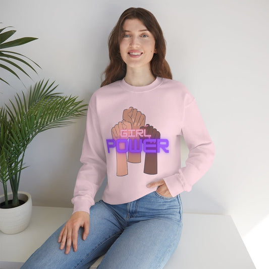 Girl Power | Crewneck Sweatshirt - Sweatshirt - Totally Bri LLC