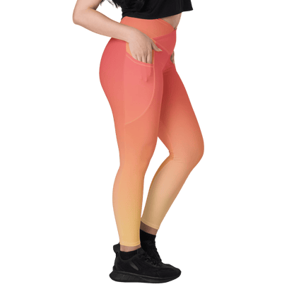 Gradient Peach | Leggings w/ Pockets - Totally Bri LLC