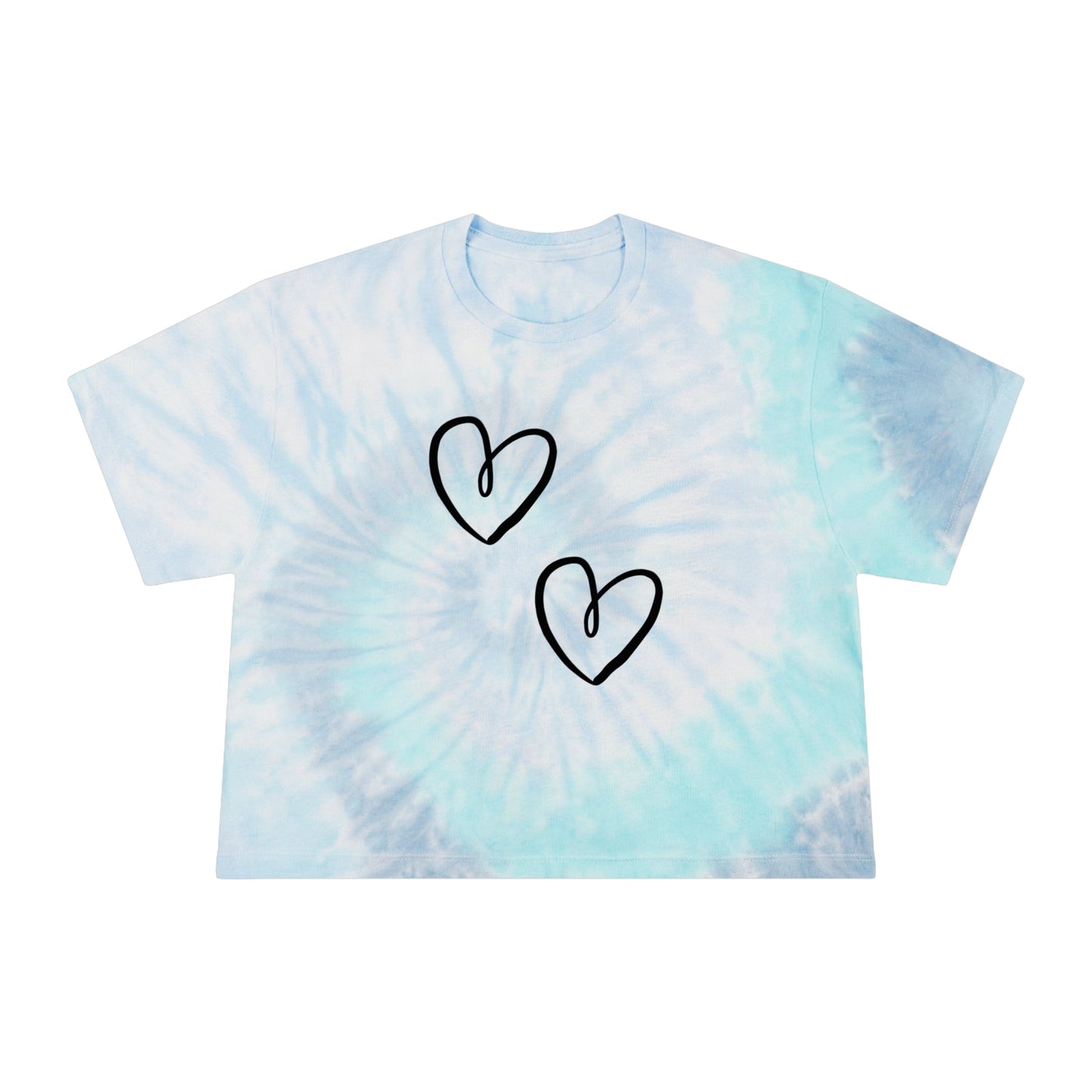 Heart Graphic | Tie - Dye Crop Tee - Totally Bri LLC