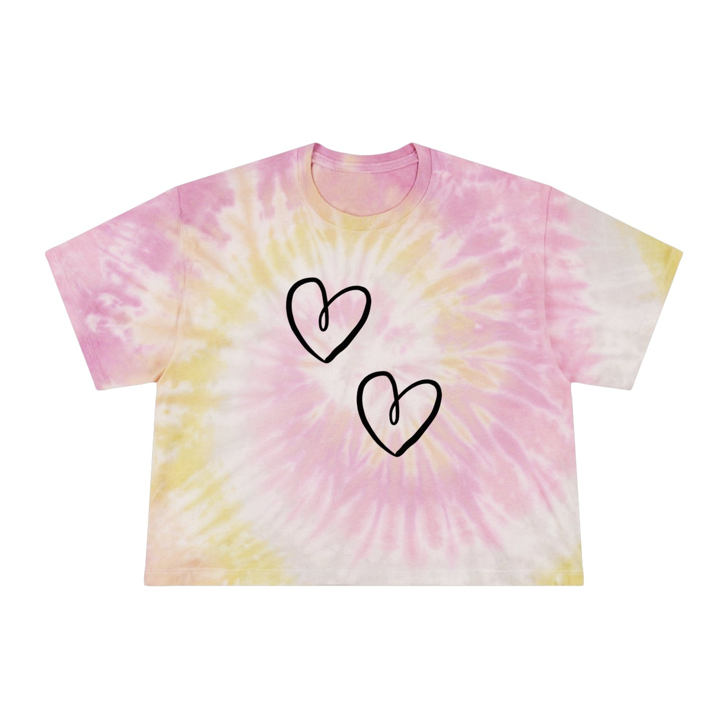 Heart Graphic | Tie - Dye Crop Tee - Totally Bri LLC