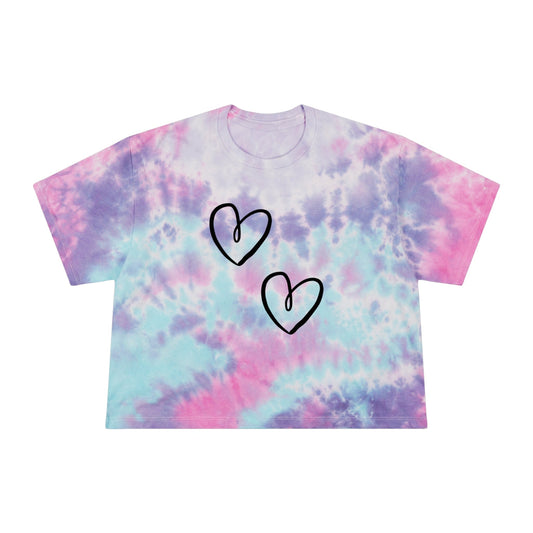 Heart Graphic | Tie - Dye Crop Tee - Totally Bri LLC