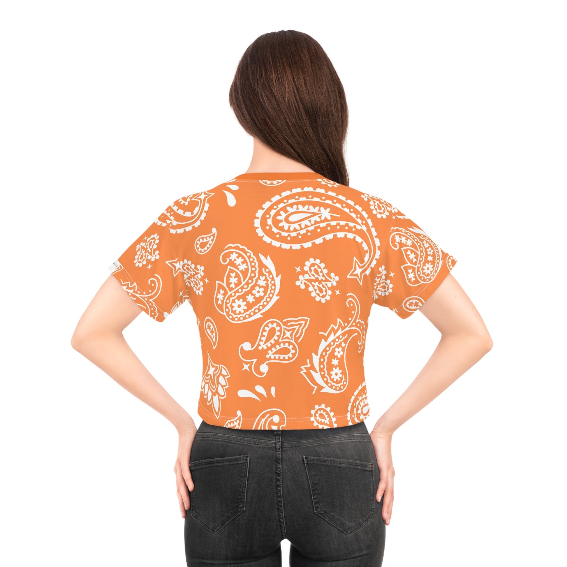 Orange Bandana | Crop Top - Totally Bri LLC