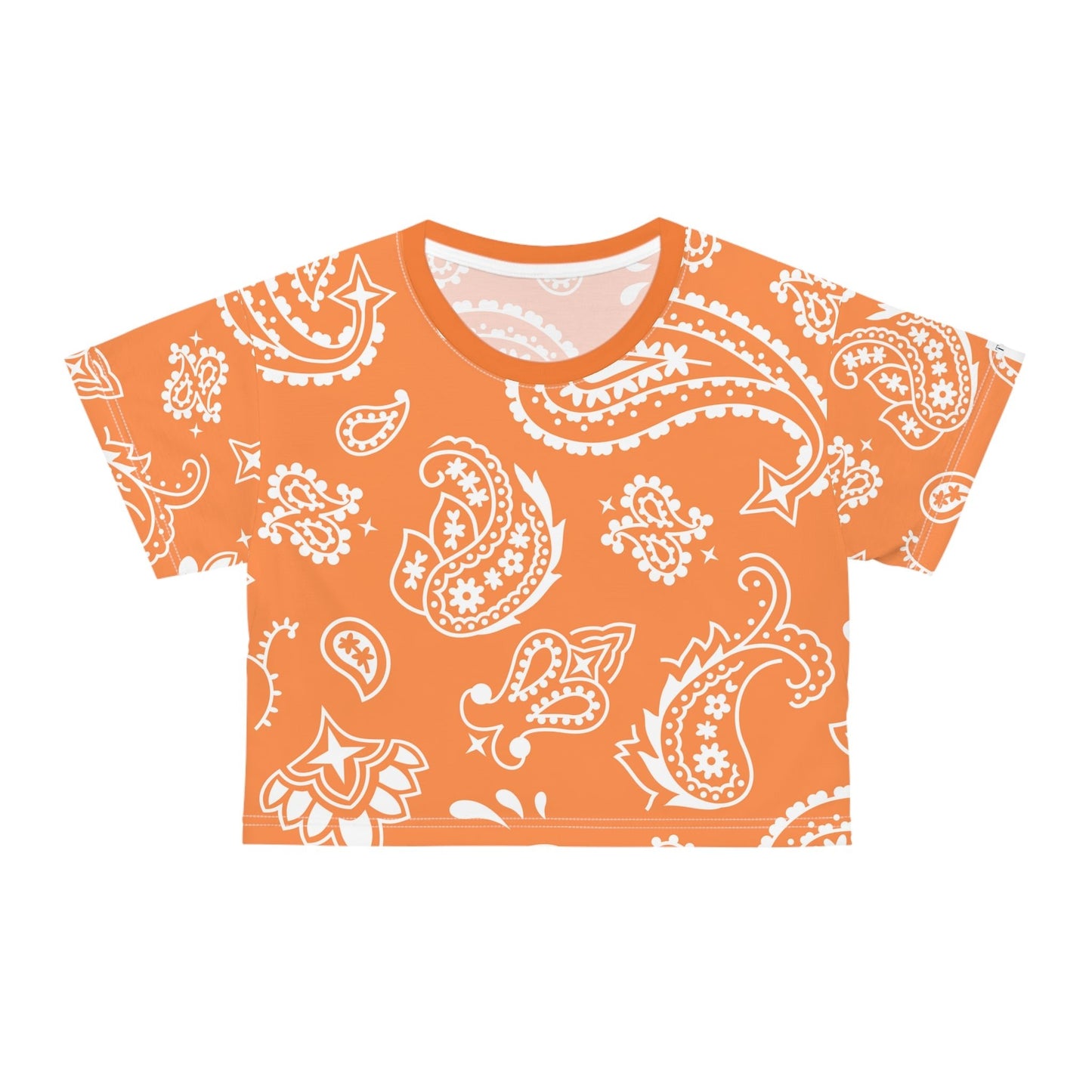 Orange Bandana | Crop Top - Totally Bri LLC