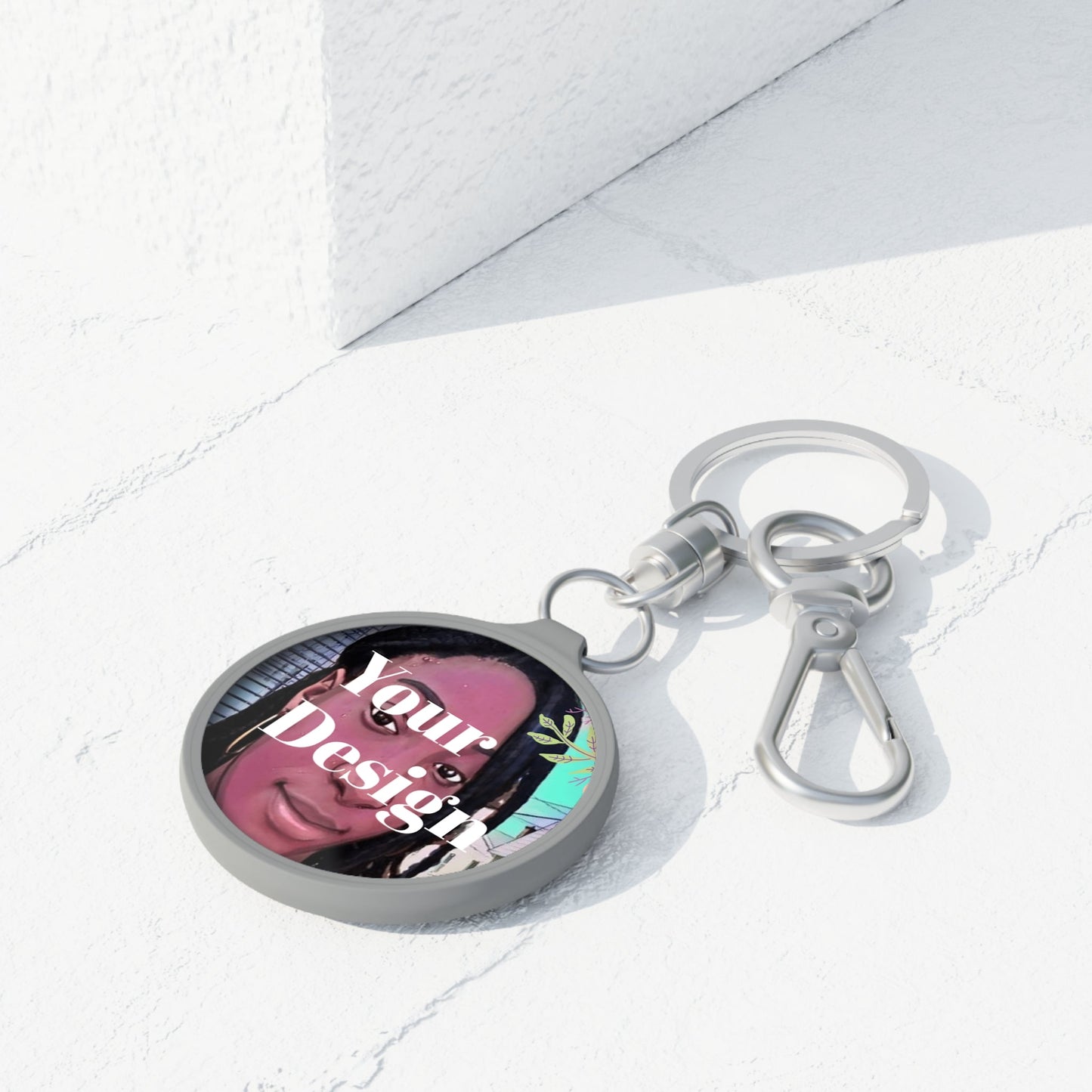 Personalized Photo Keychain (Round) - Totally Bri LLC