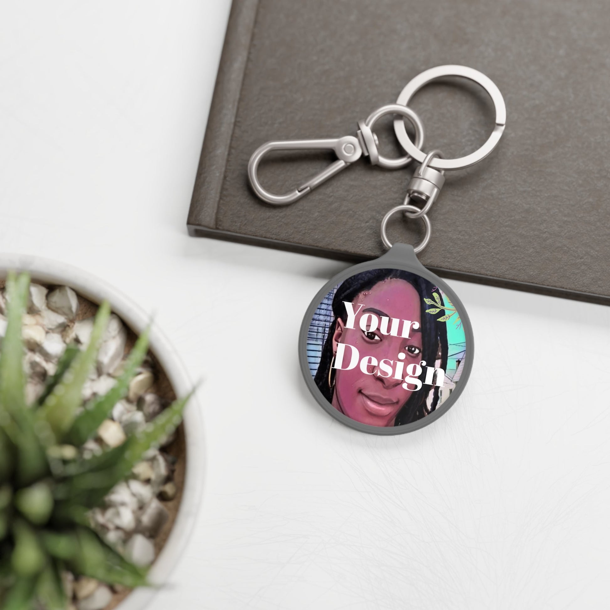 Personalized Photo Keychain (Round) - Totally Bri LLC