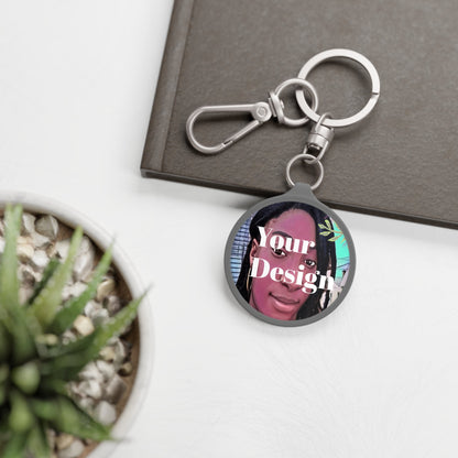 Personalized Photo Keychain (Round) - keychain - Totally Bri LLC