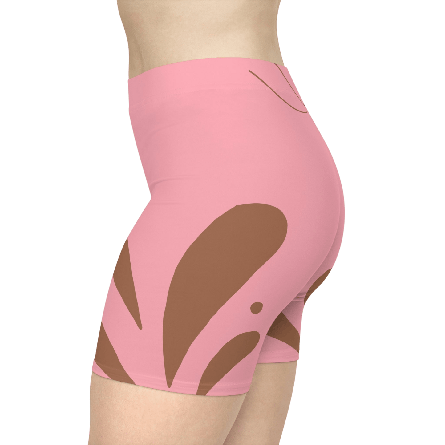 Pink Color Pop | Women's Biker Shorts - All Over Prints - Totally Bri LLC