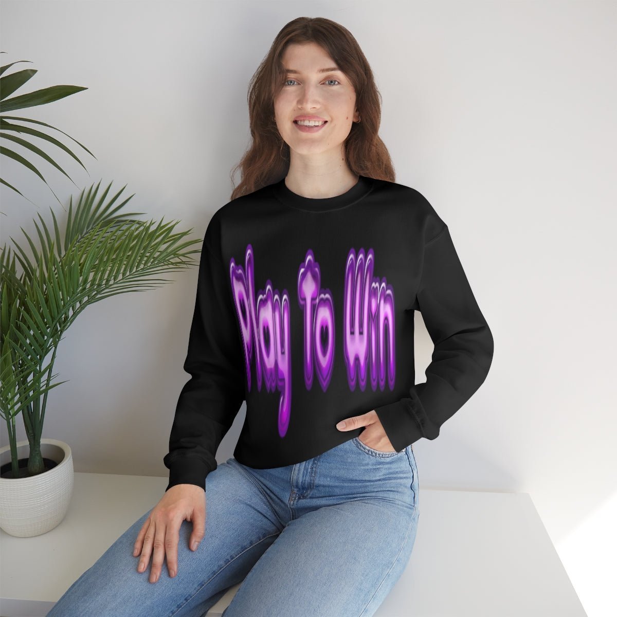 Play To Win | Crewneck Sweatshirt - Sweatshirt - Totally Bri LLC