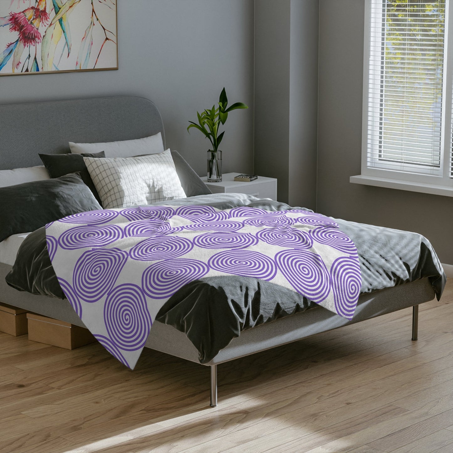 Purple Unison Velveteen Microfiber Blanket - Totally Bri LLC