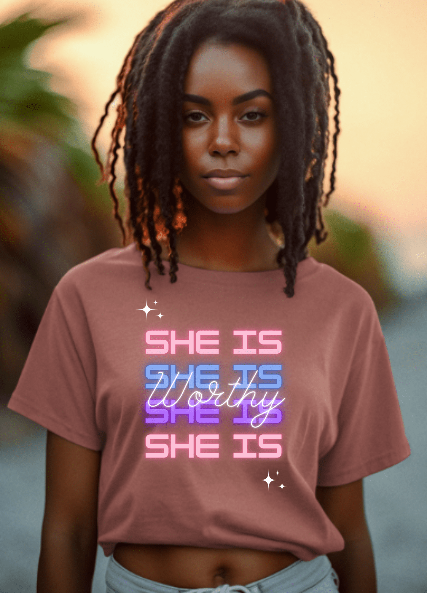 She Is Worthy | Crop Top - Totally Bri LLC