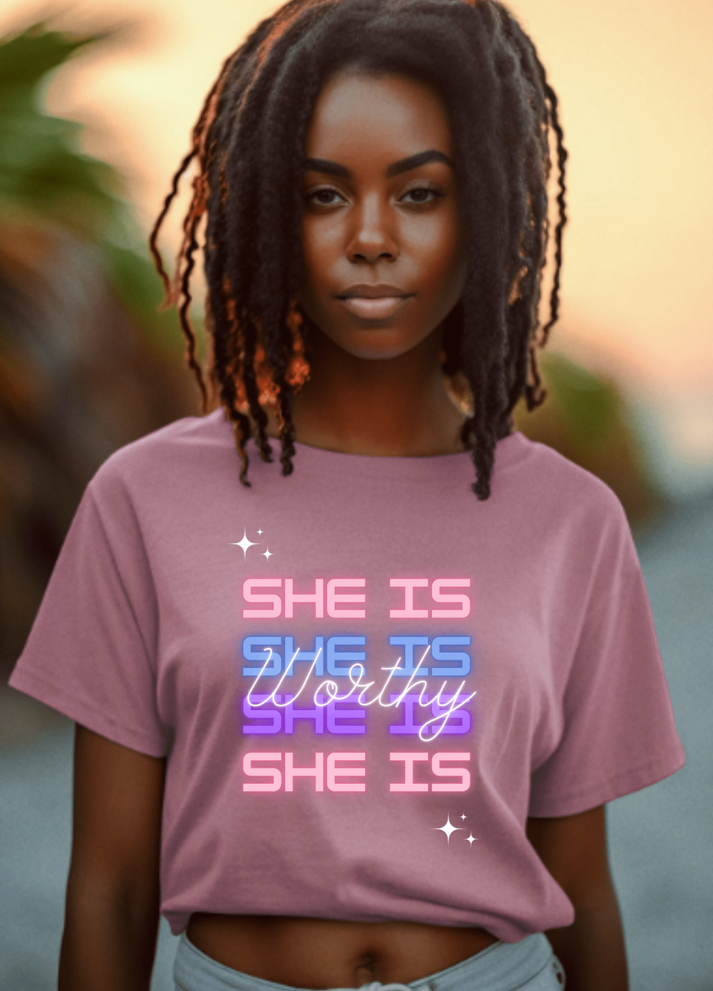 She Is Worthy | Crop Top - Totally Bri LLC