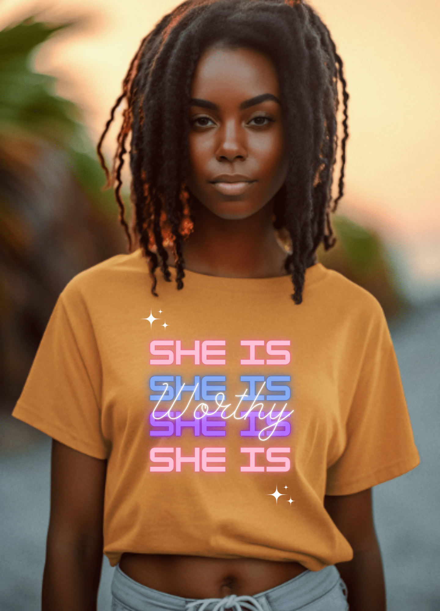 She Is Worthy | Crop Top - Totally Bri LLC